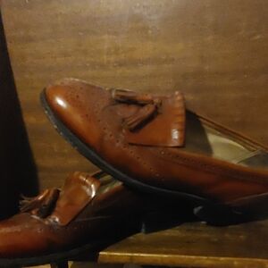 Impression Bostonian Men's Tan Tassel Dress Shoes